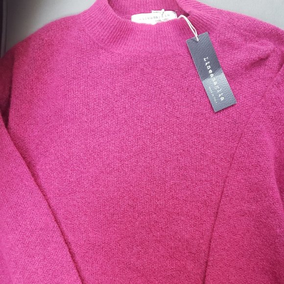 Lineamaglia NWT dropped shoulder sweater  Rose  Size S Made in Italy. 🦃BF🦃25 - Picture 2 of 8